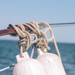 Marina - Gray Rope Tied on Brown Metal Rod