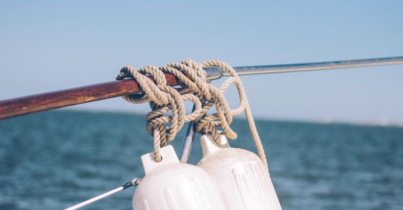 Marina - Gray Rope Tied on Brown Metal Rod