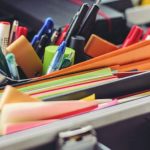 Supplies - Pens and Markers on Case