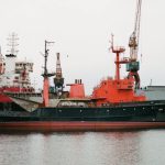 Docking - View of Ship Docking at Reloading Wharf
