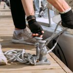 Boat - Person Wearing White Nike Sneakers