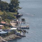 Marinas - Aerial View of the Marinas on the Shore of Crater Lake Atitlan